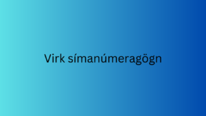 Virk símanúmeragögn